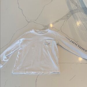 Vineyard Vines Kids Classic White Long Sleeve Tee